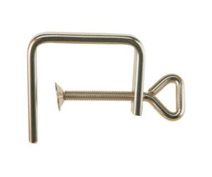 Josef Haunstetter Serre-joint pour scie à chantourner nickelé épaisseur 4 mm vis à queue d'aronde 50 mm Quantité:1