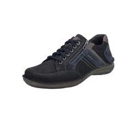 Josef Seibel Baskets basses pour homme New Anvers 87, largeur K (extra large), semelle intérieure amovible, Bleu foncé., 45 EU X-Large