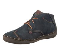 JOSEF SEIBEL Bottines à lacets 'Fergey' bleu marine / orange, Taille 38