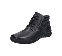 Josef Seibel Bottines à lacets pour homme New Anvers 35, largeur K (extra large), semelle intérieure amovible, Noir , 45 EU X-Large