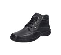 Josef Seibel Bottines à lacets pour homme New Anvers 84, largeur K (extra large), semelle intérieure amovible, Noir , 48 EU X-Large