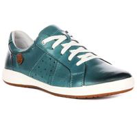 Josef Seibel Caren 01 Baskets Cuir Lacets Blancs Femme