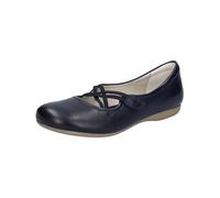 Josef Seibel Femme Ballerines à lanières Fiona 39, Dame Ballerines,Largeur G (Normale),lanière,élastiques,à la Mode,Bleu (Ocean),42 EU / 8 UK