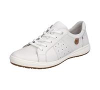 Josef Seibel Femme Baskets Basses Caren 01, Dame Baskets,Largeur G (Normale),Semelle intérieure Amovible,Blanc (Weiss),44 EU / 9.5 UK