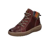 Josef Seibel Femme Bottines à Lacets Alina 52, Dame Bottines,Largeur G (Normale),Semelle intérieure Amovible,imperméable,Rouge (Bordo-Kombi),42 EU / 8 UK