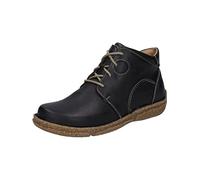 Josef Seibel Femme Bottines à Lacets Neele 46, Dame Bottines,Largeur G (Normale),Semelle intérieure Amovible,Gris (Titan),37 EU / 4 UK