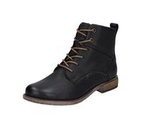 Josef Seibel Femme Bottines à Lacets Sienna 95, Dame Bottines,Largeur G (Normale),Semelle intérieure Amovible,Noir (Schwarz),37 EU / 4 UK