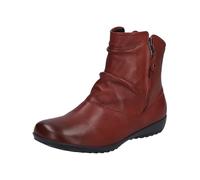 Josef Seibel Femme Bottines,Bottillons Naly 24, Dame Bottines,Largeur G (Normale),Bottine,froncée,Fermeture éclair,Rouge (Carmin),39 EU / 6 UK