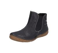 Josef Seibel Femme Bottines Chelsea Fergey 63, Dame Bottines,Largeur G (Normale),Semelle intérieure Amovible,Noir (Schwarz),40 EU / 6.5 UK
