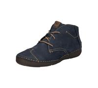 JOSEF SEIBEL Bottines à lacets 'Fergey' bleu marine / orange, Taille 42