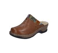 Josef Seibel Femme Sabots Catalonia 59, Dame Mules,Largeur G (Normale),Mules,Chaussons,Chaussures à Enfiler,Marron (Brandy-Multi),42 EU / 8 UK
