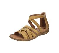 Josef Seibel Femme Sandale à lanières Rosalie 53, Dame Sandales,Largeur G (Normale),Confortable,Plate,Sandale,Orange (Amber),39 EU / 6 UK