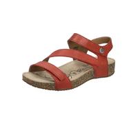 Josef Seibel Femme Sandale à lanières Tonga 25, Dame Sandales,Largeur G (Normale),Sandale d'été,Plate,Sandale,Rouge (Rot),37 EU / 4 UK