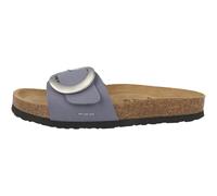 Josef Seibel Hermine 14 Pantolette Femme Sandales Mule Pantoufles Bleu Cuir