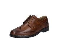 Josef Seibel Homme Chaussures d'affaires Alastair 14, Monsieur Chaussures à Lacets,Largeur K (Extra-Large),Semelle intérieure Amovible,Marron (Cognac),42 EU / 8 UK