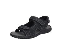 Josef Seibel Homme Sandales Classiques Vincent 08, Monsieur Sandales,Largeur G (Normale),Sandale à Velcro,Confortable,Noir (Schwarz),45 EU / 10 UK
