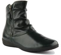 Josef Seibel Naly 24 Bottines Cheville Cuir Confort Vert Zip