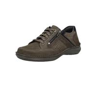 Josef Seibel New Anvers 02 Chaussures basses pour homme en cuir nappa avec fermeture, Granit Combi, 45 EU Weit