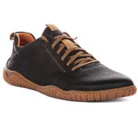Josef Seibel Wallace 04 Baskets Cuir Bleu Océan Bout Large Homme