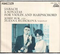 Josef Suk - Bach: 6 Sonatas for Violin and Harpsichord / Sonaten für Violine und Cembalo BWV 1014-1019