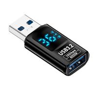 Joselin 1 Adaptateur USB 3.2 à Affichage LED Numérique 10 Gbit/S 36-60 W Testeur de Compteur de Puissance Puce Intelligente Transmission de Données Extension USB C C