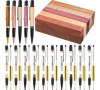 Joselin 10 Ensembles de Kits de Fabrication de Stylo de Bricolage avec des Recharges Copper Pen Turning Supplies-Great pour les Projets en Classe, les Cadeaux des Enseignants, L'Utilisation des Élèves
