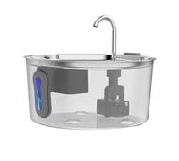 Joselin à Eau pour Animaux Compagnie en Acier Inoxydable pour Boire l'eau pour Chien Pompe Ultra-Silencieuse pour à L'Intérieur Chien Plusieurs Animaux Compagnie