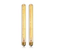 Joselin Ampoule LED Décorative Tubulaire E27 40W Ampoule Rétro à Filament Virtuel Dimmable Ampoule Vintage 220V Industriel Maison Bar Lustre 2 Pièces