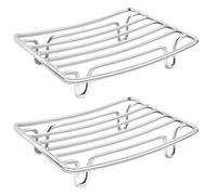 Joselin Barre Porte-Savon pour Douche Salle de Bain en Acier Inoxydable Antirouille Auto-Drainant Porte-Savon Étagère Support Organisateur de Toilette