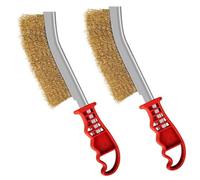 Joselin Brosse Métallique en Acier Inoxydable, Antirouille Métallique, Décontamination et Polissage, Brosse Multifonctionnelle Facile à Utiliser Jaune