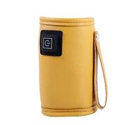 Joselin Chauffe-Eau à Lait USB Poussette de Voyage Sac Isotherme Chauffe-Biberon pour Sans Danger pour L'Hiver en Plein Air - Jaune
