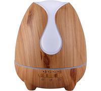 Joselin Diffuseur D'Huiles Essentielles 500 ML D'Aromathérapie Humidificateur à Grain de Bois, Brume Fraîche Réglable Ultrasonique,Arrêt Automatique sans Eau et 7 Couleurs Prise Européenne