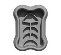 Joselin Gamelle pour Chien, Gamelle Amusante, Gamelle pour Chien, Gamelle pour Chien, Gamelle de Riz, Gamelle pour Chien à Alimentation Lente, Anti-Étouffement et Anti-Vomissement Gris
