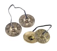 Joselin Instrument de Percussion Cloche en Cuivre Népalais Carillon Cloche Cuivre Pull Yoga Méditation Cloche Jingle