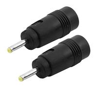 Joselin Lot de 2 adaptateurs d'alimentation CC 2,5 mm x 0,7 mm vers 5,5 mm x 2,1 mm
