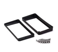 Joselin Lot de 2 anneaux humbucker incurvés noirs pour guitare électrique