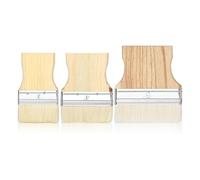 Joselin Lot de 3 pinceaux avec pagaies plates, pinceau large, grand pinceau, 3/4/5 pinceaux pour peinture à l' et acrylique