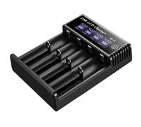 Joselin Nouveau Chargeur Intelligent de Batterie USB LCD 4 Emplacements Double pour Batterie au Lithium Rechargeable 18650 3,7 V pour 1,2 V NI- AA/AAA