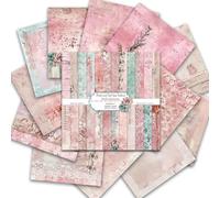 Joselin Papier de Décoration D'Album Photo 12x12 Pouces Papier 24 Feuilles de Bricolage Décoratif en Origami, Impression Double Facette