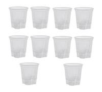Joselin Pots de Jardin en Plastique Transparent, Jardinières à Arrosage Automatique, Pots de Plantes de Pépinière en Plastique avec Réservoir Profond, Paquet de 10