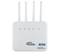 Joselin Routeur WiFi 4G LTE avec RJ11 300 Mbps WiFi 6 Modem et Emplacement pour Carte SIM pour l'europe, L'Afrique et l'asie - Prise EU