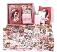 Joselin Supplies Artistiques Essentielles de 140 Œuvres pour le Scrapbooking et les Journaux à Thème Vintage