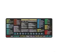Joselin Tapis de Souris en Français pour Excel, Raccourcis de L'Éditeur de Texte, Triche, Programmation 40x90x0,3 cm