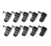 Josenidny 10 PièCes 90 DegréS Angle Droit 2.5X5.5Mm 2.5Mm Câble d'alimentation CC Prise Mâle Cordon à Souder Pointe Adaptateur Connecteur, 5525