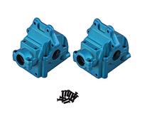 Josenidny 2 PièCes SéRies Couvercle SupéRieur et InféRieur de BoîTe de Vitesses en MéTal Wave Box 144001-1254 pour 1/14 144001 PièCes de Rechange de Voiture RC, Bleu