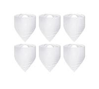 Josenidny 6 PièCes Sublimation Blanc Pet Bandana Transfert de Chaleur Lavable Bricolage Triangle Chien éCharpe Bavoirs Foulard pour Chiens Chiot