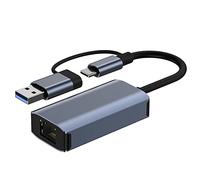 Josenidny Adaptateur USB 3.0 Gigabit Ethernet USB C RJ45 Carte Réseau Extender Câble Splitter