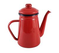 Josenidny Cafetière à induction universelle en émail Rouge 1,1 l
