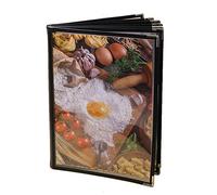 Josenidny Couvertures transparentes pour restaurant menus A4 livre café bar 8 pages 16 vues