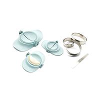 Josenidny Empanadas Ensemble de moules à boulettes et emporte-pièces pour pierogi Bleu